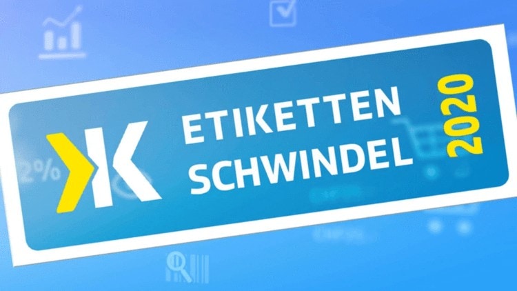 Etiketten-Schwindel