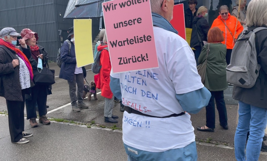 Demonstration vor dem Gemeinderat Zürich am 14. Januar 2021
